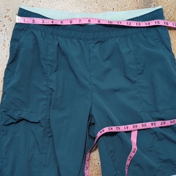 Reebok | Teal Mint Green Swishy Track Pants With Pockets Size M - Picture 2 of 11